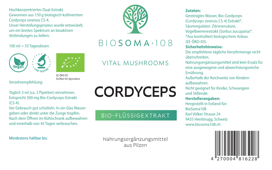 CORDYCEPS Bio-Flüssigextrakt – Bild 2