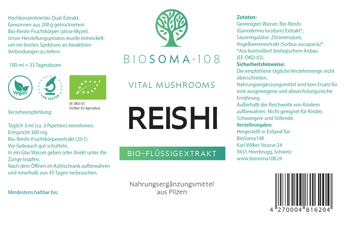 REISHI Bio-Flüssigextrakt – Bild 2
